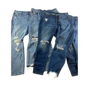 Judy Blue Women's Bundle Of Blue Bootcut/Boyfriend Fit/Skkinny Fit Jeans - 20W